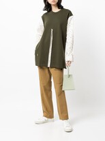 Thumbnail for your product : PortsPURE Polka Dot-Print Panelled Sweatshirt