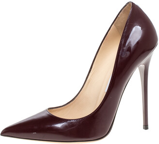 Burgundy Pointed Toe High Heels | Shop the world's largest collection of  fashion | ShopStyle UK