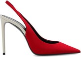 Thumbnail for your product : Saint Laurent Zoe Pointed-Toe Slingback Pumps