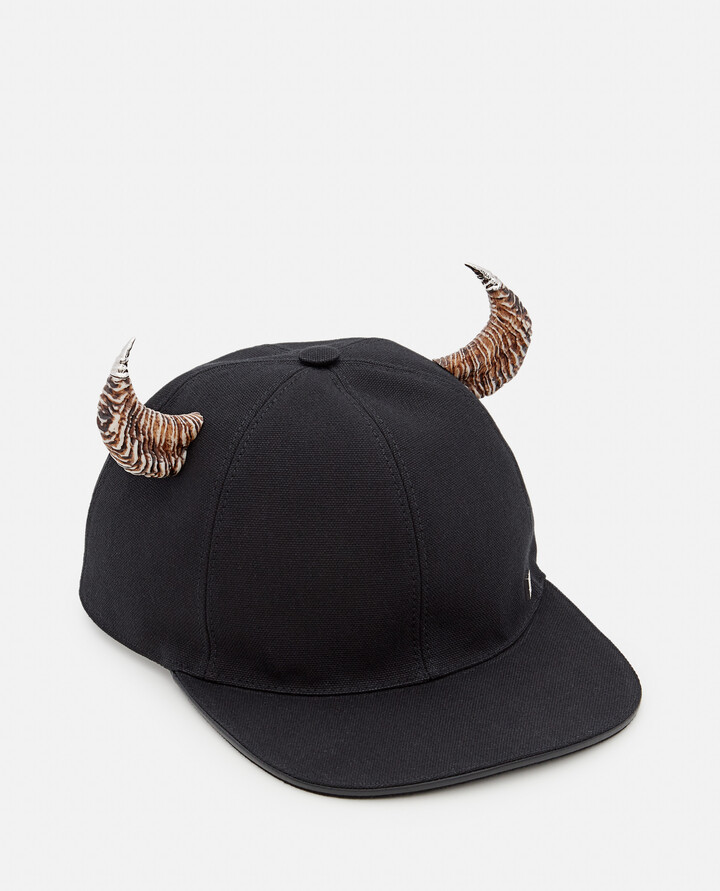 Givenchy Cap In Canvas With Horns ShopStyle Hats