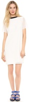 Thumbnail for your product : Band Of Outsiders Silk Twill & Lace Dress