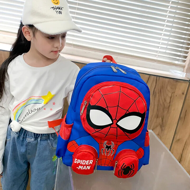 Backpacks Super Heroes Student School Bag Cartoon 3D Stereo Kindergarten Backpack 3-10year Children & apos;s Travel Bag Gift