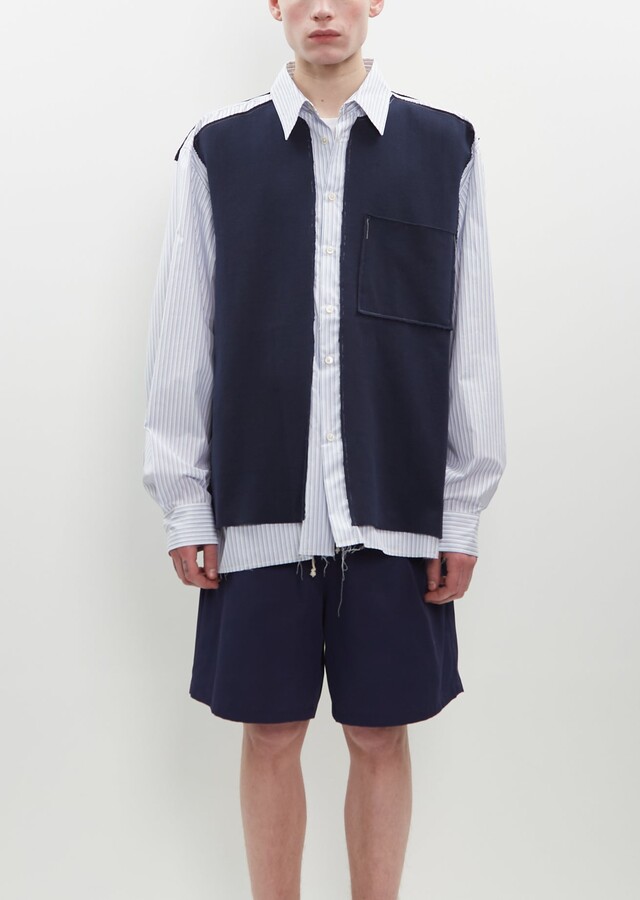 トップス camiel fortgens RESEARCH SHIRT rib knit camiel fortgens RESEARCH SHIRT rib knit