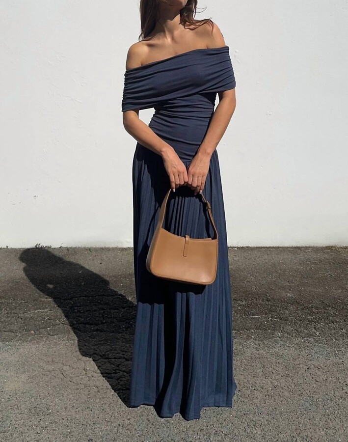 Lioness Field Of Dreams Maxi Dress In Navy
