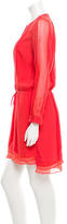 Thumbnail for your product : Diane von Furstenberg Pleated Long Sleeve Dress