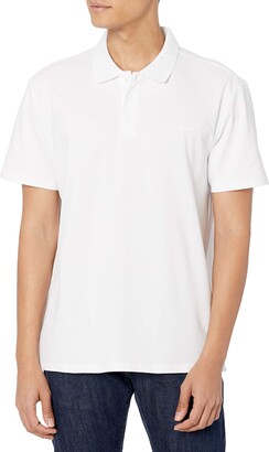 Calvin Klein Men's Move 365 Short Sleeve Quick Dry Moisture Wicking Logo  Polo Shirt - ShopStyle