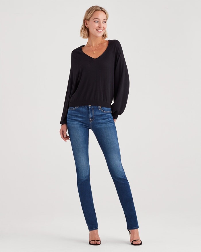 7 For All Mankind b(air) Kimmie Straight in Duchess - ShopStyle