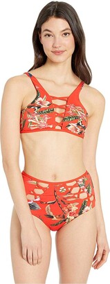 YDX Women's High Neck Bikini Swimsuit Two Piece Reversible Beachwear Set