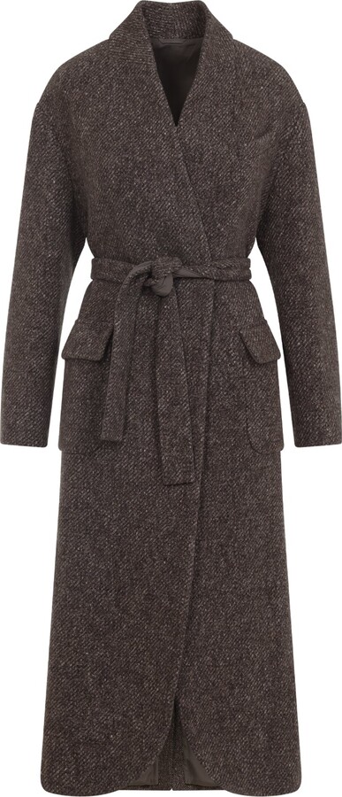 Double Breasted & Peacoat Brown
