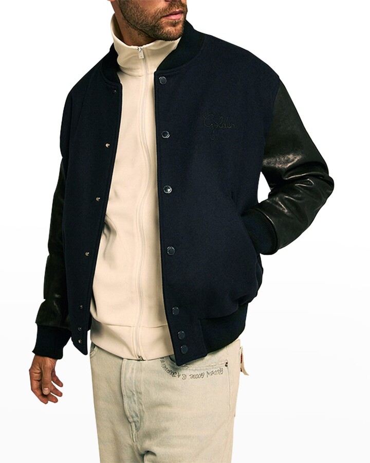 Golden Goose Men's Wool/Leather Bomber Jacket ShopStyle