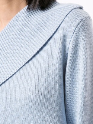 Hellessy Off Shoulder Detachable Sleeve Sweater