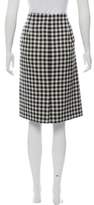 Thumbnail for your product : Prada Patterned Knee-Length Skirt