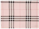 Burberry Pink Wool and Silk Check Sca 