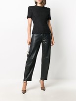 Thumbnail for your product : Balmain Button-Embellished Tweed Top