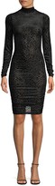 Thumbnail for your product : LIKELY Long-Sleeve Leopard-Print Burnout Bodycon Dress
