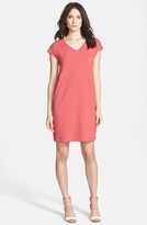 Thumbnail for your product : Eileen Fisher V-Neck Cap Sleeve Shift Dress
