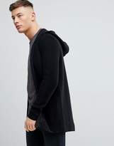 Thumbnail for your product : Pull&Bear Hooded Cardigan In Black
