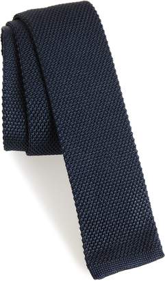 Eleventy Solid Knit Silk Tie