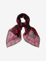 Thumbnail for your product : Alexander McQueen Surreal Charms Skull Scarf