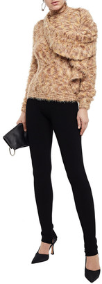 Y/Project Draped Marled Knitted Turtleneck Sweater