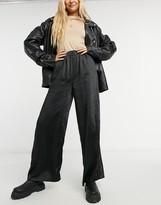 Thumbnail for your product : Dr. Denim Bell Wide-legged Satin pants