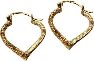 ADI Paz Textured Heart Shaped Hoop Earrings, 14K Gold