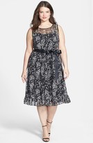 Thumbnail for your product : Jessica Howard Print Seamed Dress (Plus Size)