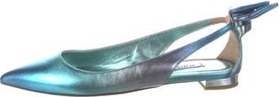 Aquazzura Leather Slingback Flats