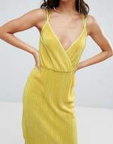 Thumbnail for your product : ASOS Cami Dress with Wrap Front in Plisse