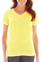 Thumbnail for your product : JCPenney Made for LifeTM Short-Sleeve Layered Tee - Tall