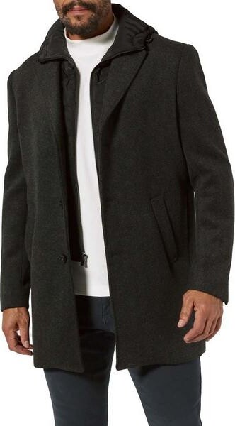 7 Diamonds Men's Midtown Overcoat Small Charcoal