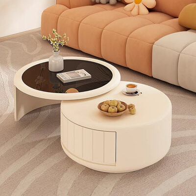 Wrought Studio Creamy Style Creative Coffee Table
