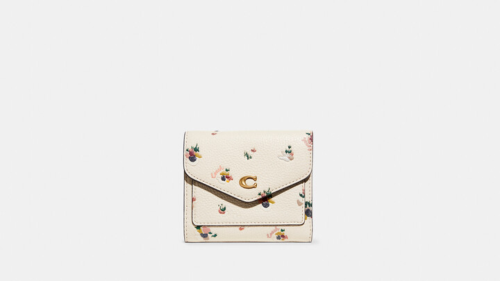 coach small floral wallet
