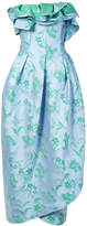 Carolina Herrera floral strapless 