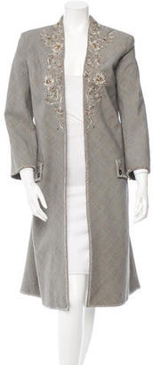 Alexander McQueen Embellished Wool Coat
