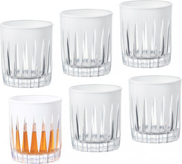 Barski Shot Glass - White Liquor Glasses - Set of 6 - Elegant Colored Shot Glassware - White Colored - Use for Vodka, Tequila, Whiskey, Bourbon, Spirits & Li