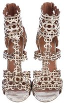 Thumbnail for your product : Alaia Embossed Laser Cut Sandals