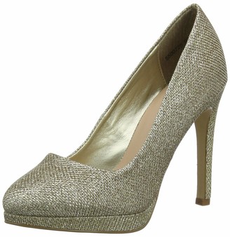 new look gold court shoes