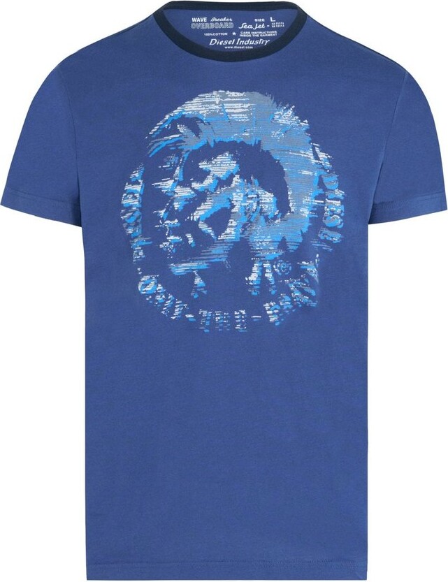Diesel Graphic Printed Crewneck T-Shirt