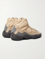 Thumbnail for your product : adidas Yeezy 500 Suede, Leather And Neoprene High-Top Sneakers