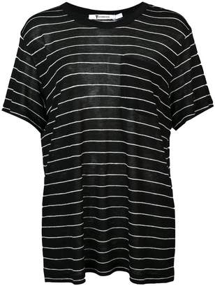 Alexander Wang T By striped crewneck T-shirt