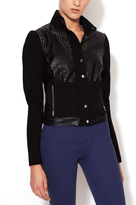 Thumbnail for your product : Plenty by Tracy Reese Perforated Faux Leather Motorcycle Jacket