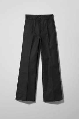 Weekday Cosmo Black Denim Trousers - Black