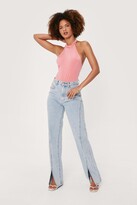 Thumbnail for your product : Nasty Gal Womens High Neck Halter Backless Bodysuit - Orange - 4