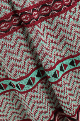 M Missoni Crochet-knit Cotton-blend Mini Dress