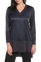 Thumbnail for your product : Ming Wang Mixed Media High/Low Tunic