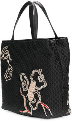 Ermanno Scervino quilted tote bag with embroidery