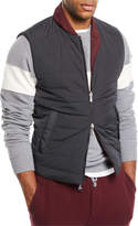 Thumbnail for your product : Brunello Cucinelli Men's Reversible Zip-Front Quilted Vest