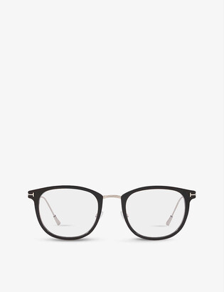 Tom Ford FT5612-B acetate square-frame optical glasses