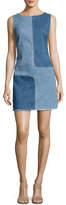 Thumbnail for your product : AG Jeans Indie Two-Tone Paneled Denim Dress, Blue